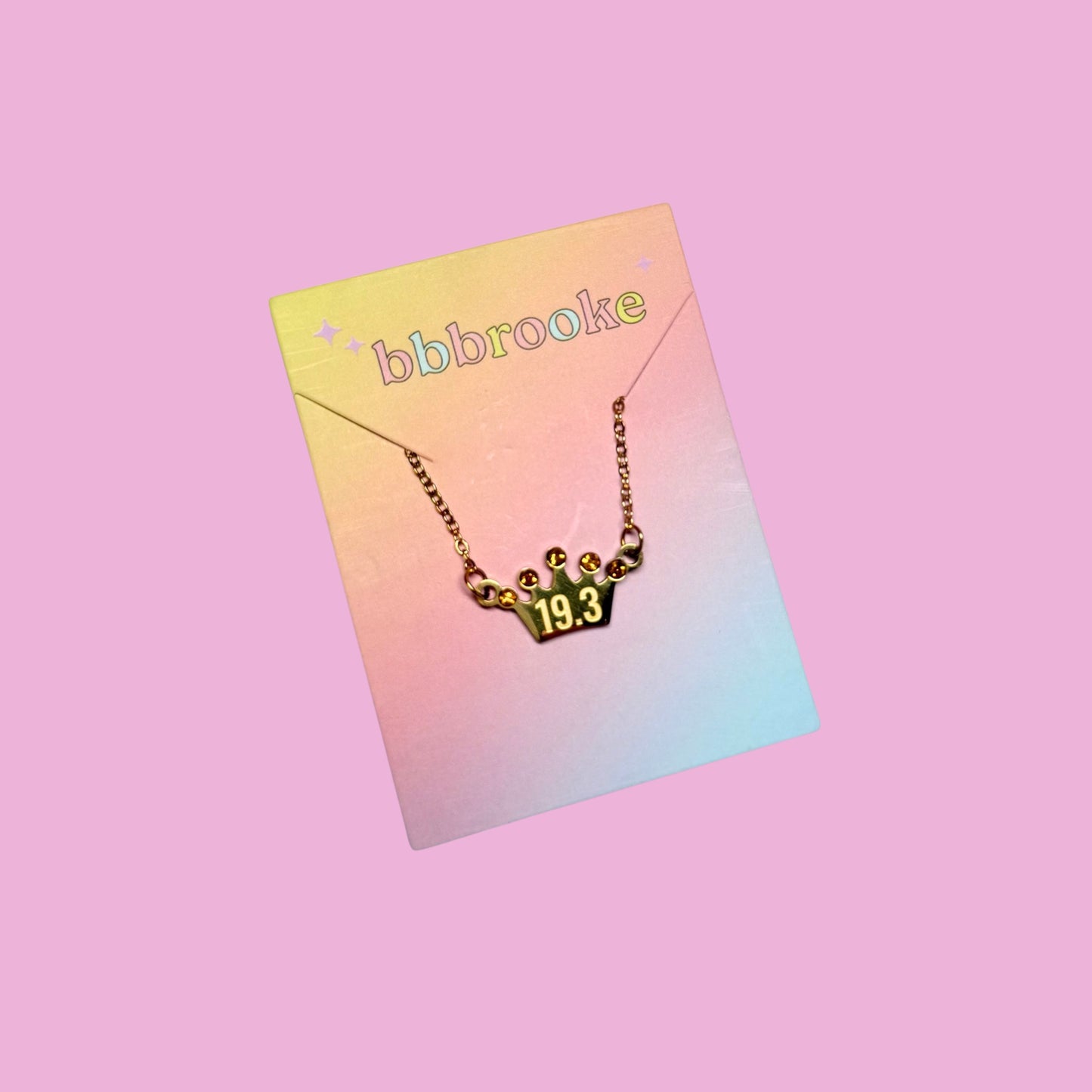 Gold Tiara Distance Necklace