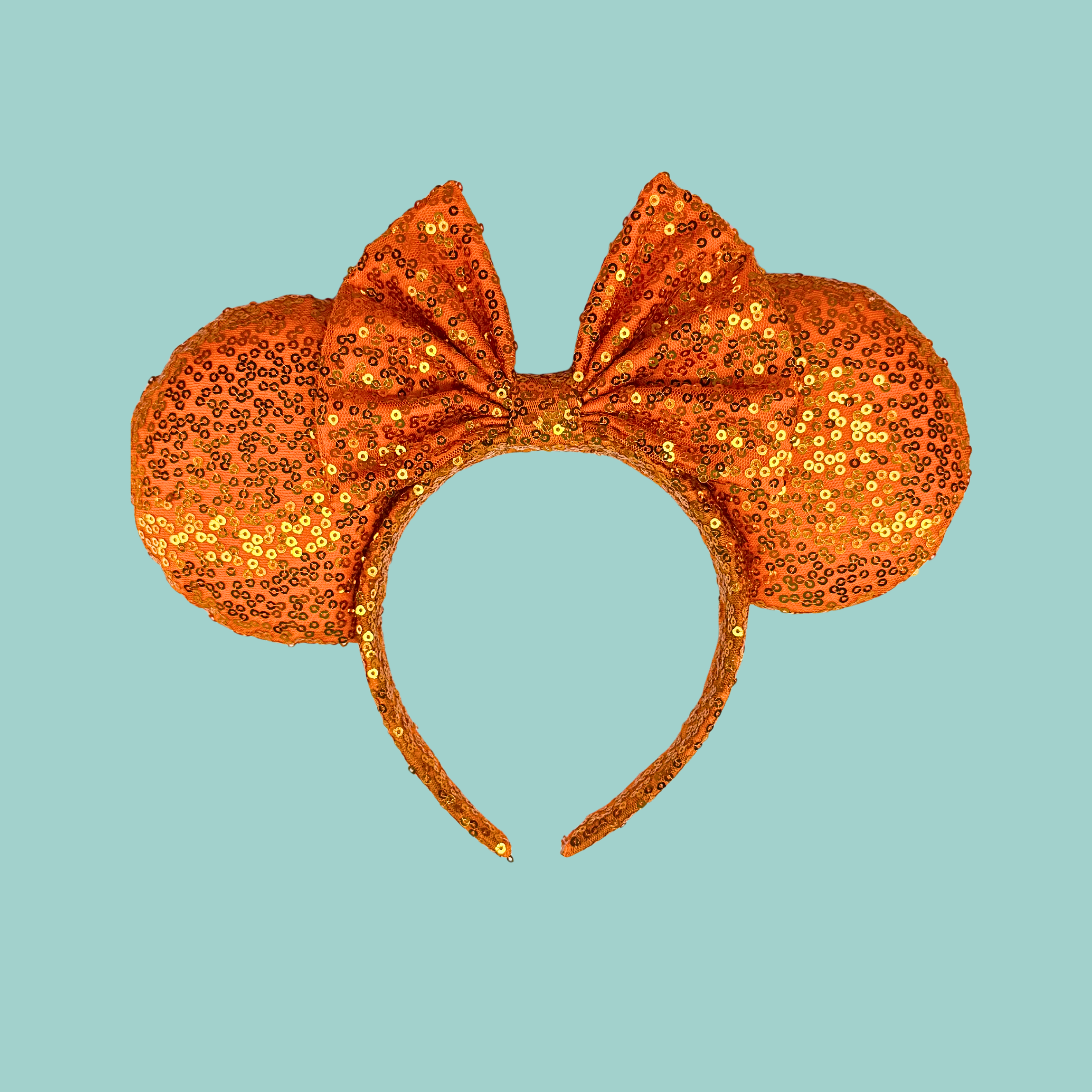 Authentic Disney ORANGE BIRD Sequin Bow Minnie Ears - NWT Disney Parks Epcot Flower Garden Festival Orange Bird Mickey  main image 2