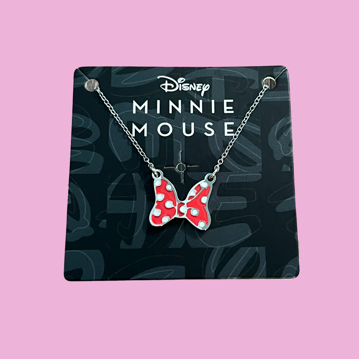 Minnie Mouse Bow Necklace