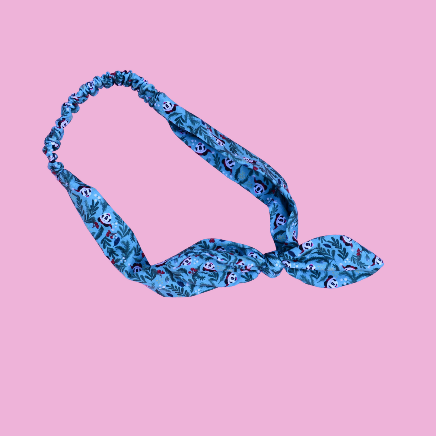 Mistletoe Mickey Bow Stretchy Headband