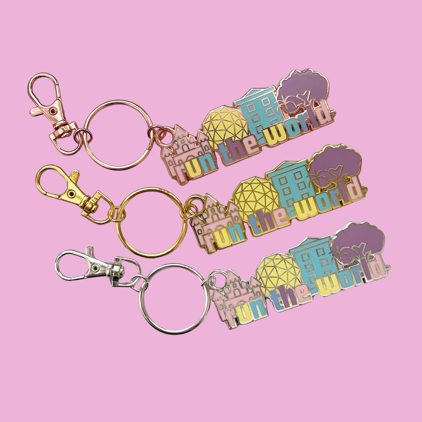 Run the world bag charm