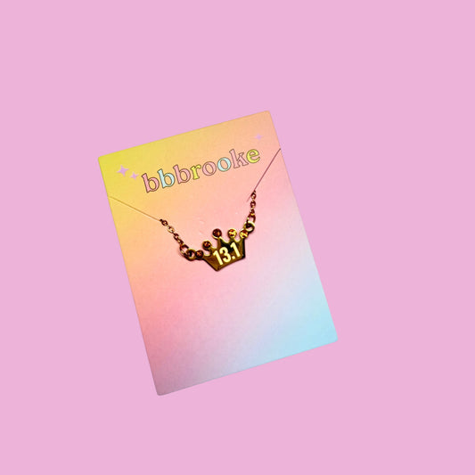 Gold Tiara Distance Necklace
