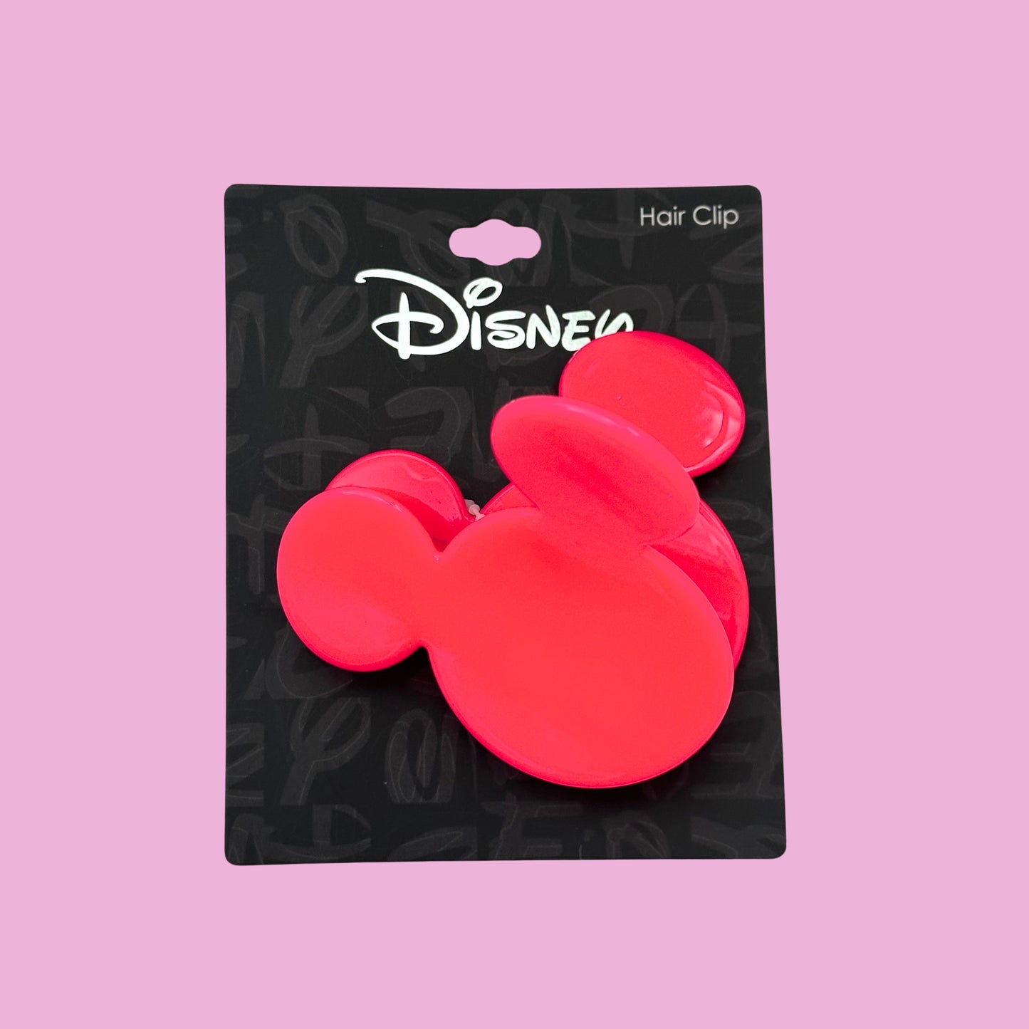 Hot Pink Mickey Claw Clip