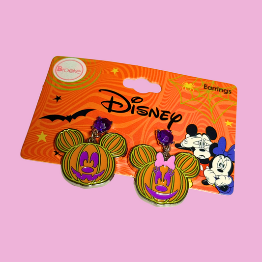 Mickey & Minnie Pumpkin Earrings!