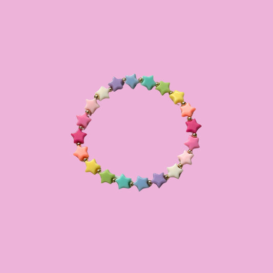 Rainbow Stars bbbeaded bracelet