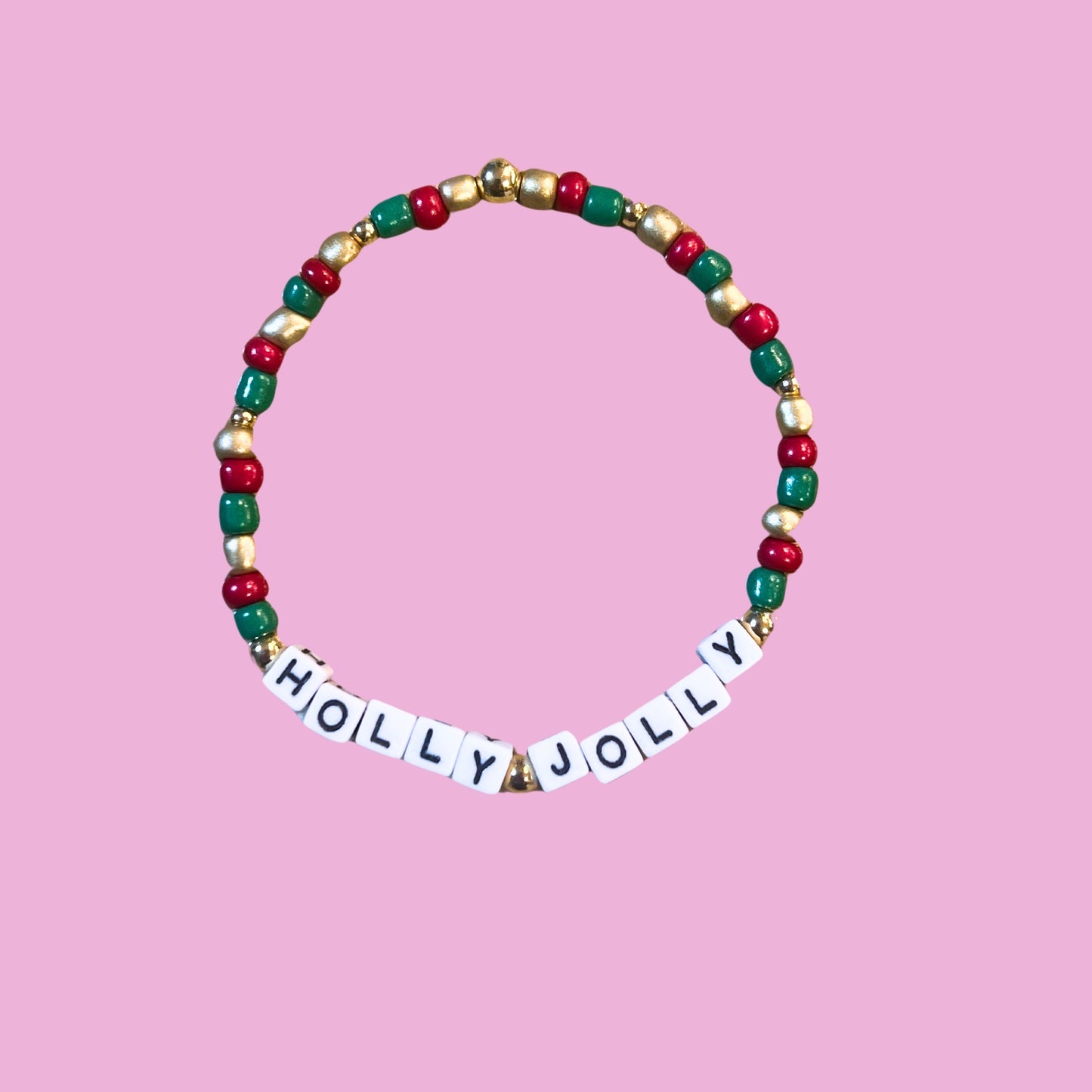 Holly Jolly bbbeaded bracelet