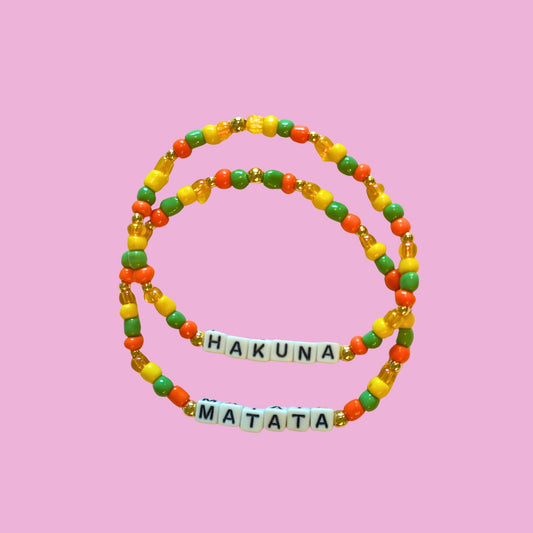 Hakuna Matata bbbeaded bracelet