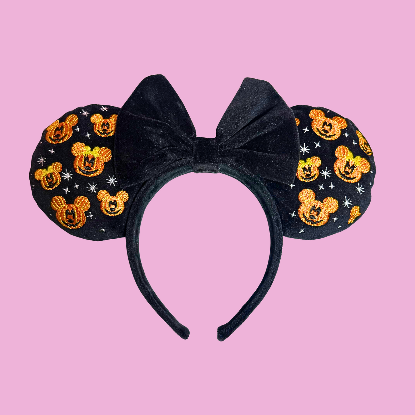 Mickey & Minnie Pumpkin Embroidered Minnie Mouse Ears