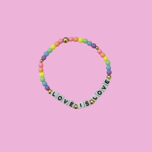 Love is Love bbbeaded bracelet