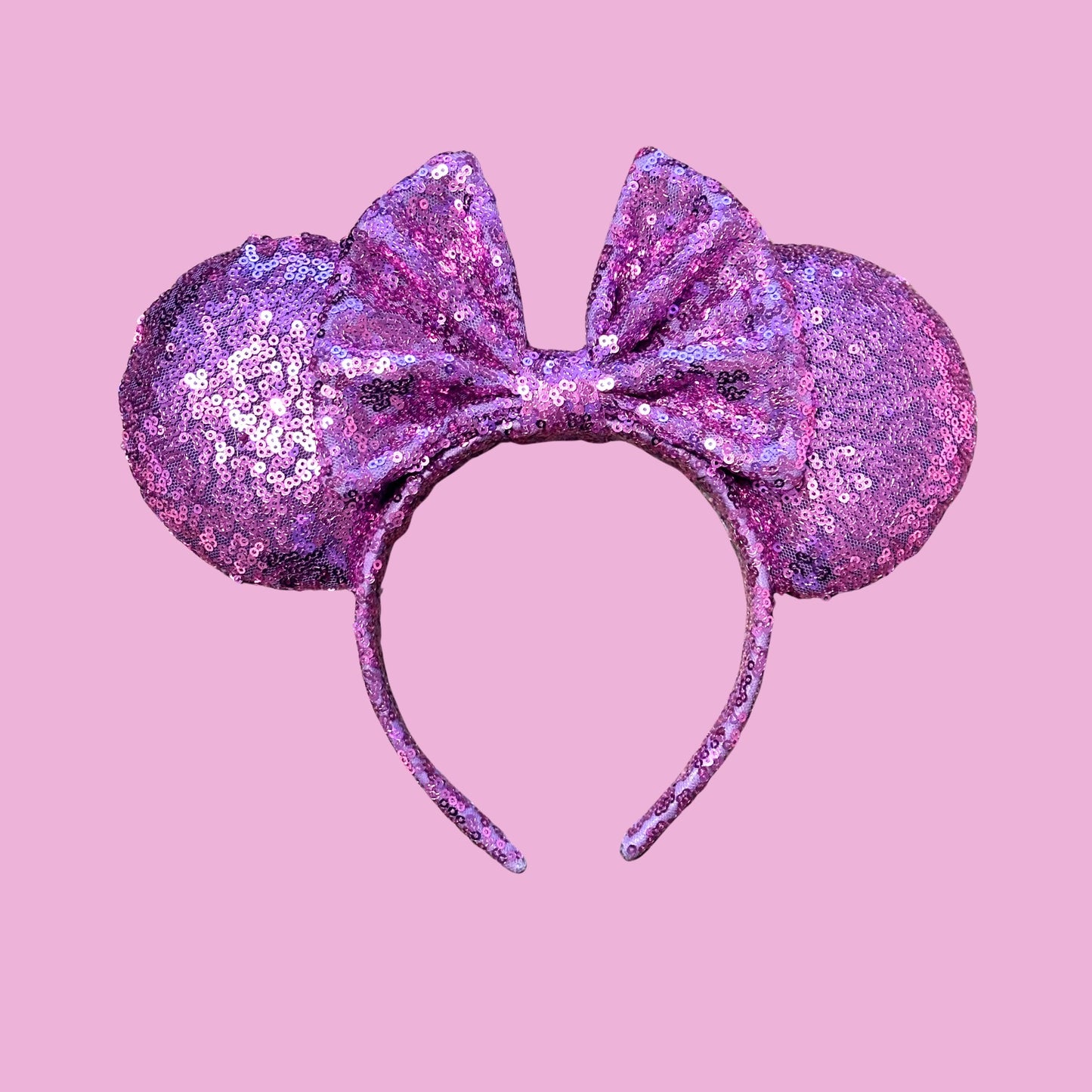 Lavender Sequin Minnie Mouse Ears