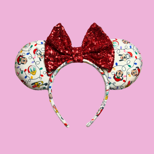 Festive Fab Five Plush Minnie Mouse Ears