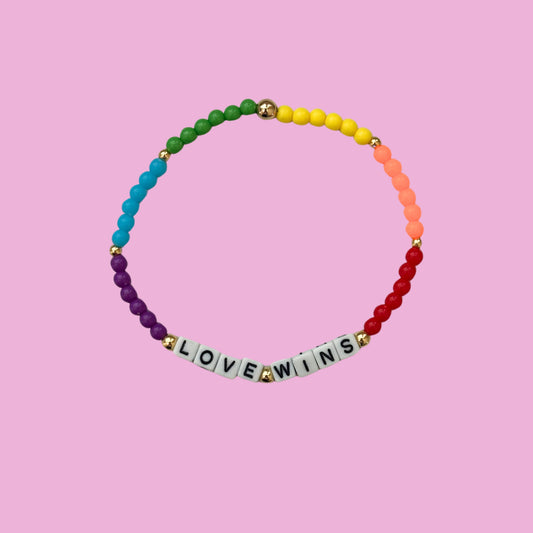 Love Wins bbbeaded bracelet
