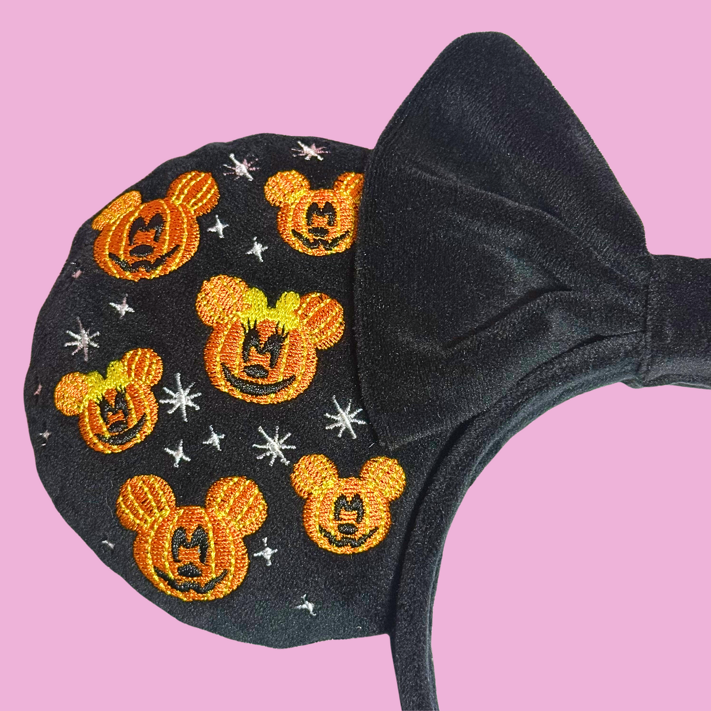 Mickey & Minnie Pumpkin Embroidered Minnie Mouse Ears