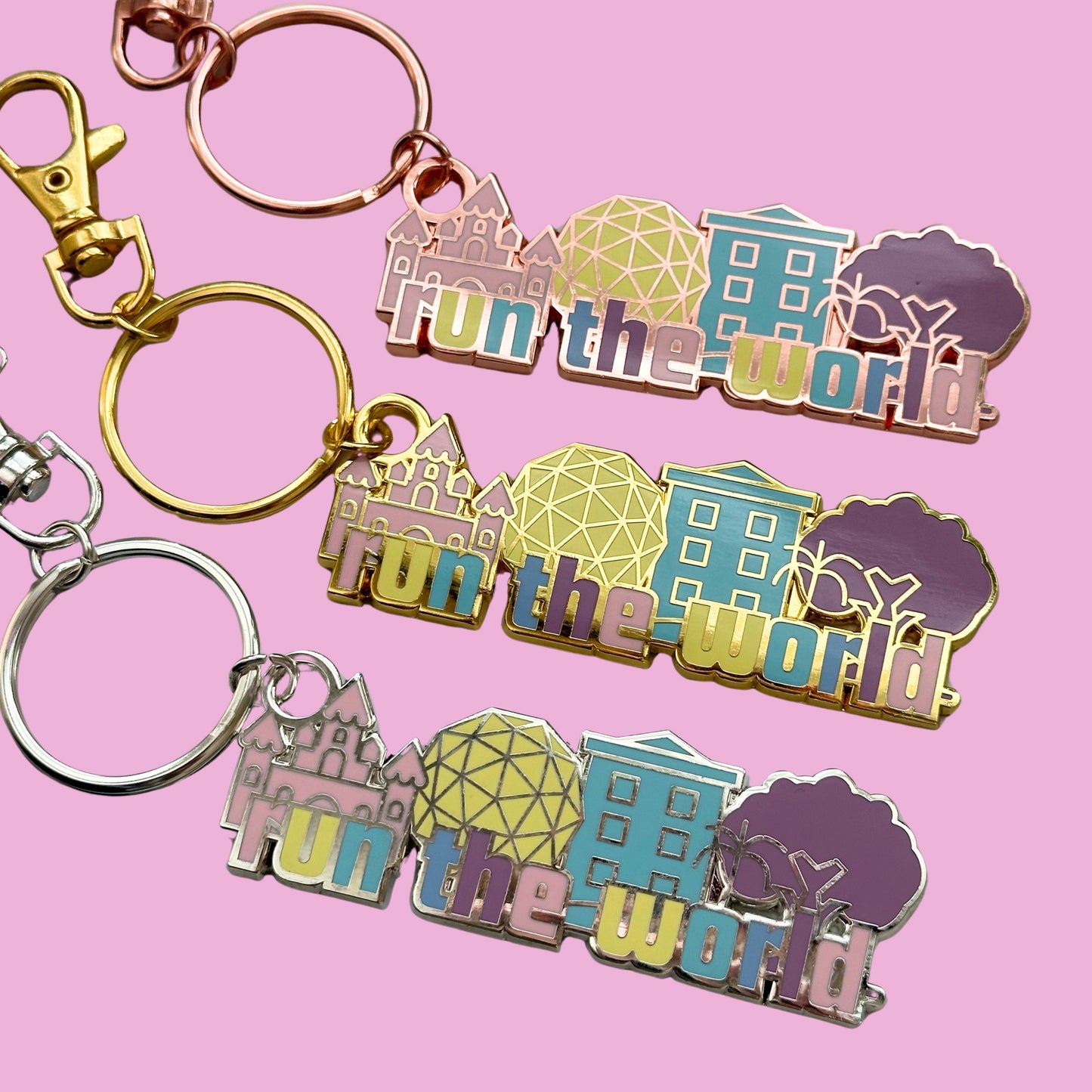 Run the world bag charm