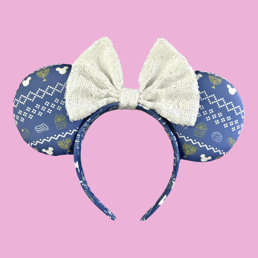 Happy Hanukkah Sweater Minnie Mouse Ears