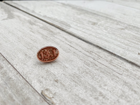 13.1 Rose Gold glitter BAND BUTTON™