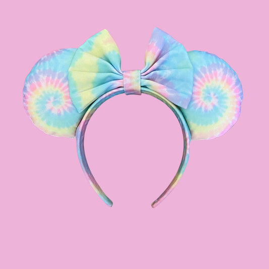 Tie Dye Swirl Canvas Minnie Mouse Ears