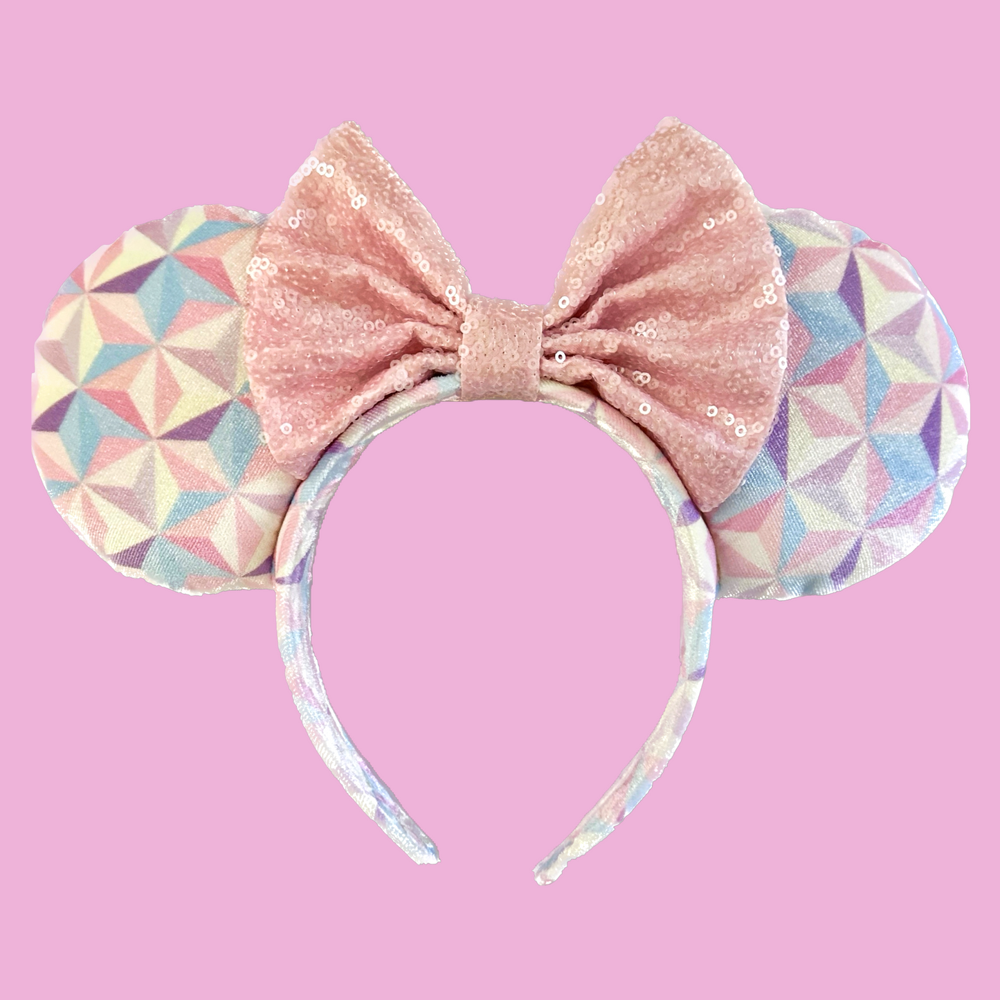 Pastel Geometric Minnie Mouse Ears