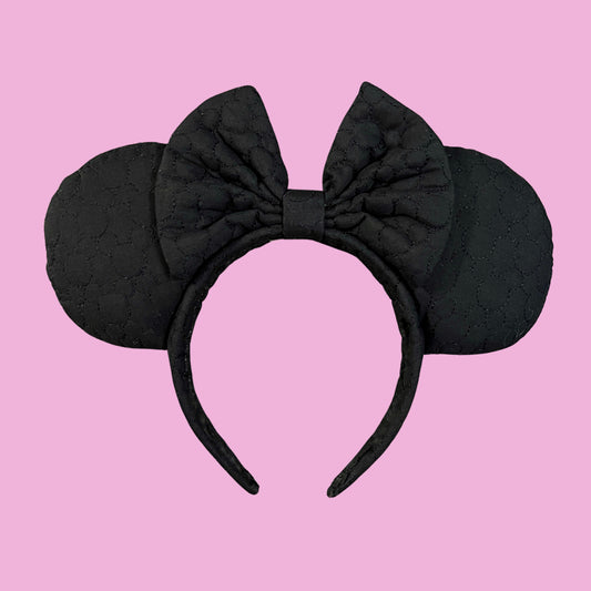 Quilted Hidden Mickey Minnie Mouse Ears