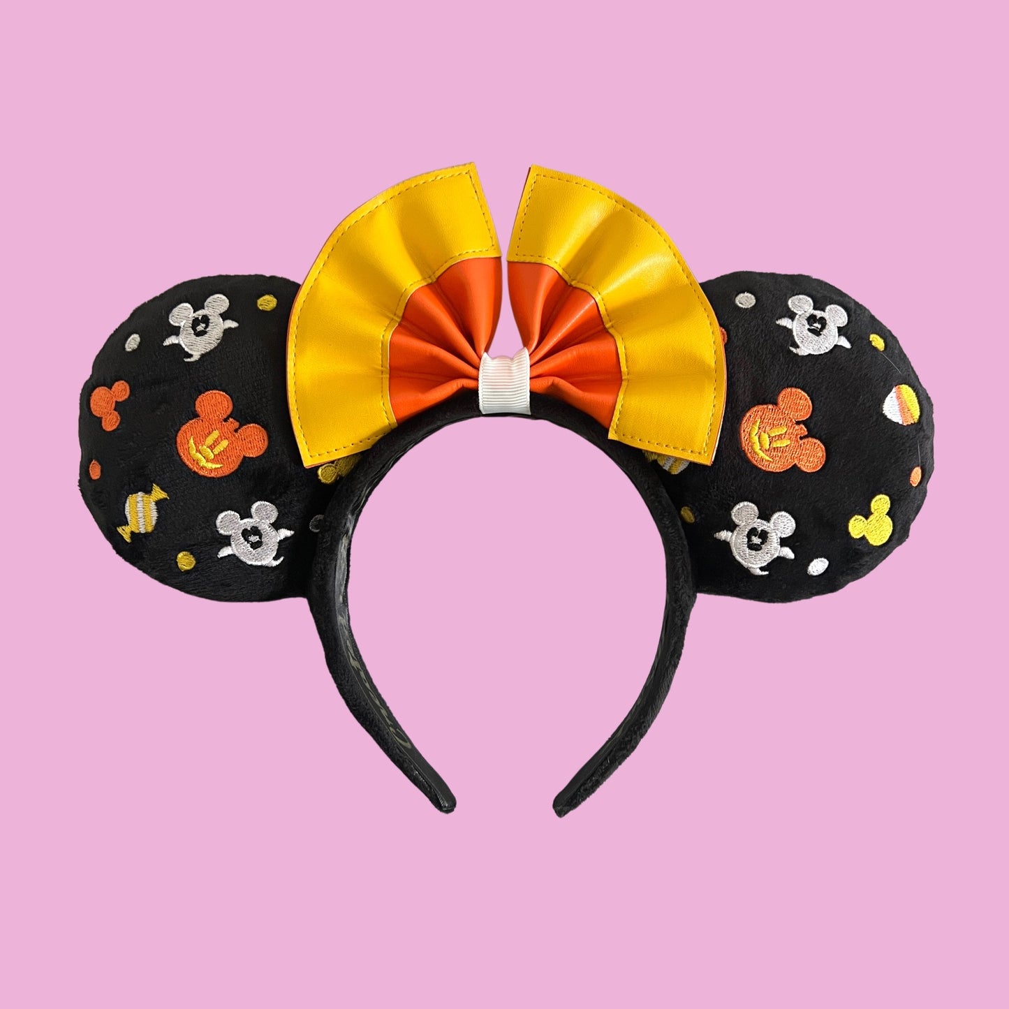 Embroidered Halloween Plush Minnie Mouse Ears