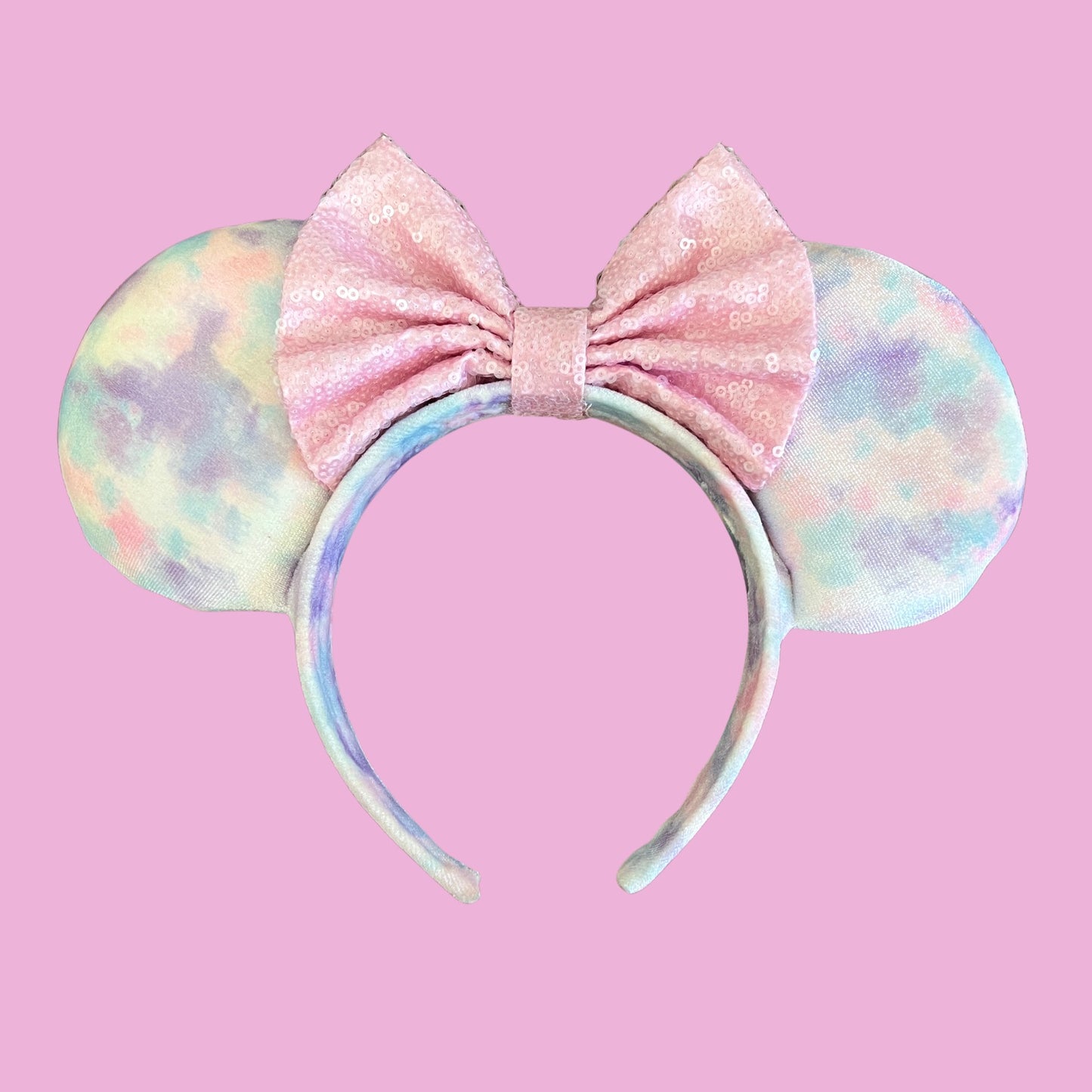 Cotton Candy Velvet Minnie Mouse Ears