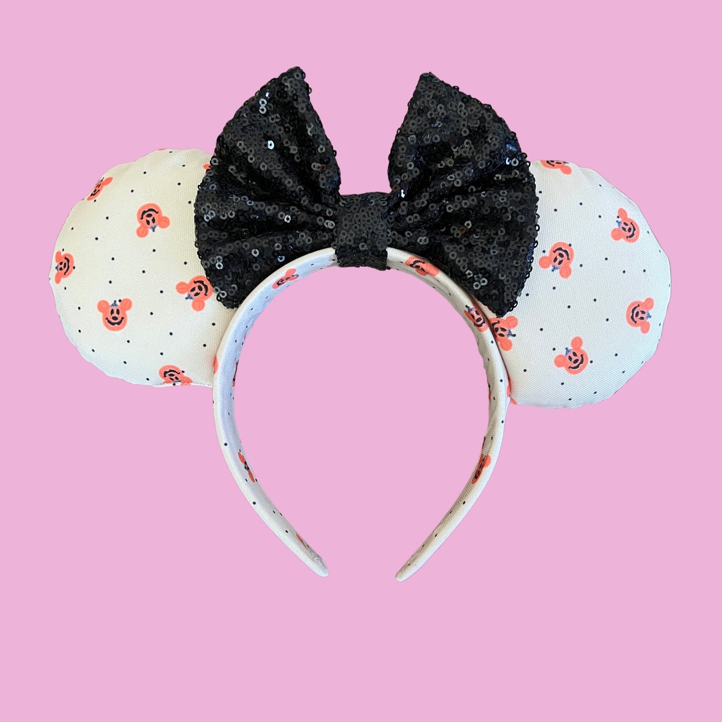Mickey Pumpkin Canvas Minnie Mouse Ears