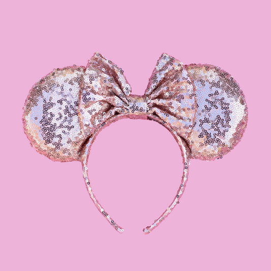 Rose Gold Sequin Minnie Mouse Ears